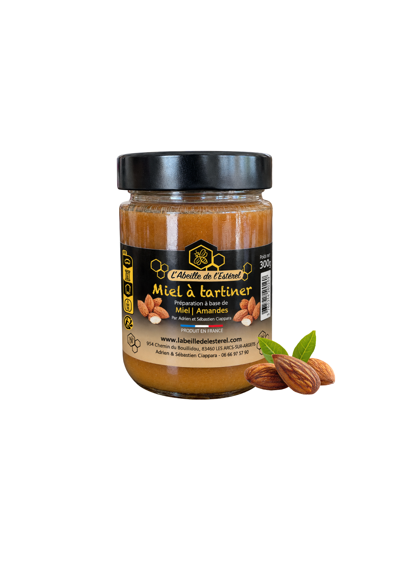 Miel à tartiner Miel | Praliné Amandes